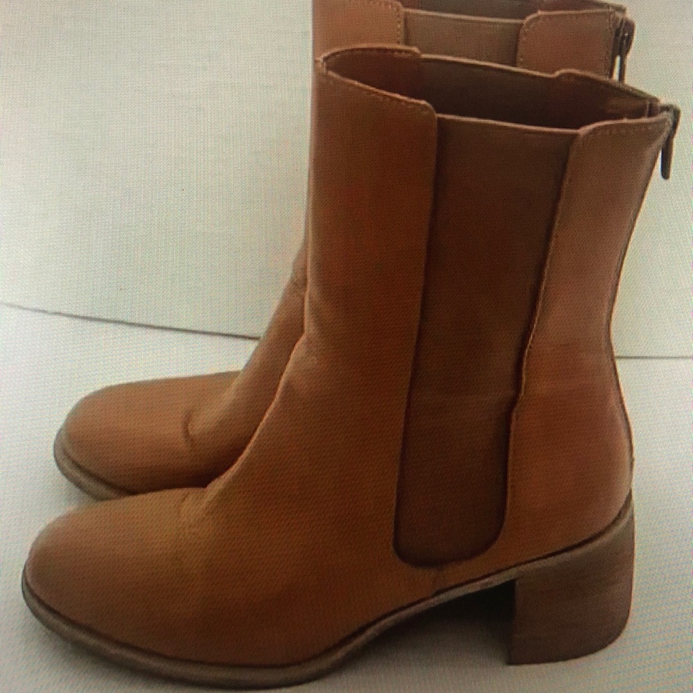 Tan Leather Ankle Boots